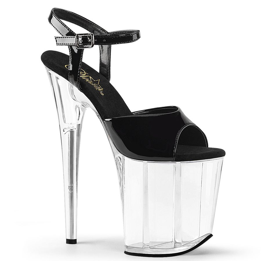 Sandales Bride Cheville Pleaser Flamingo-809 Clear Femme | AOA-5893894