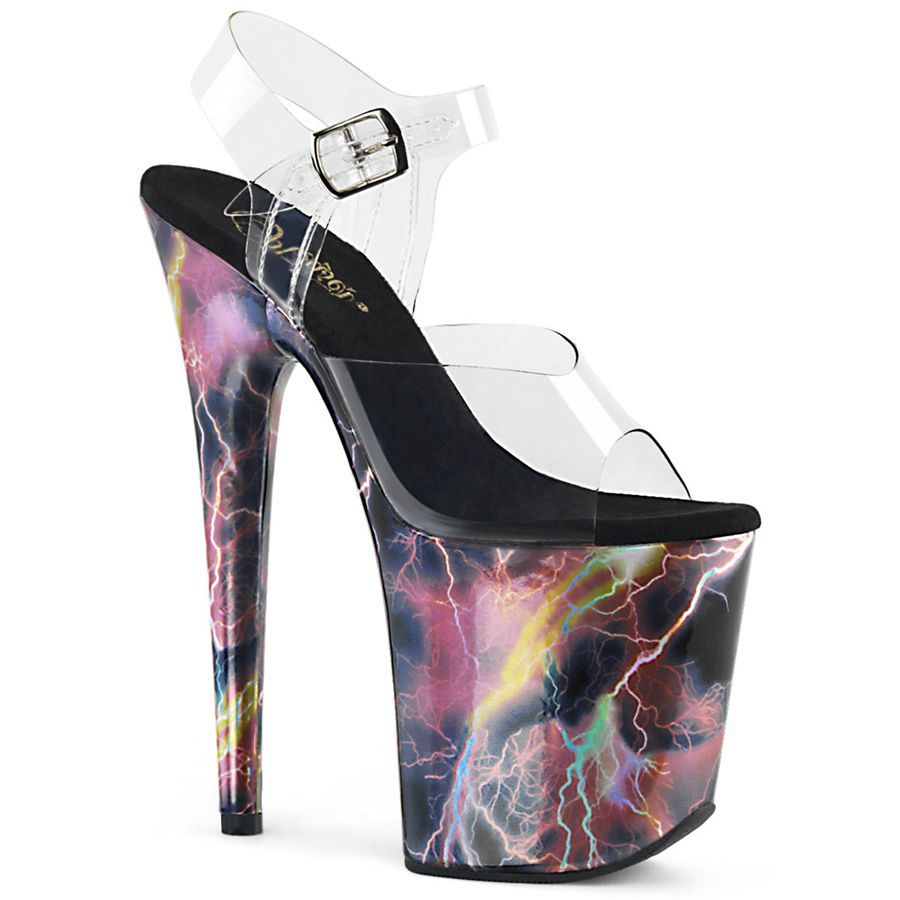 Sandales Bride Cheville Pleaser Flamingo-808STORM Multicolore Femme | GWX-1542385