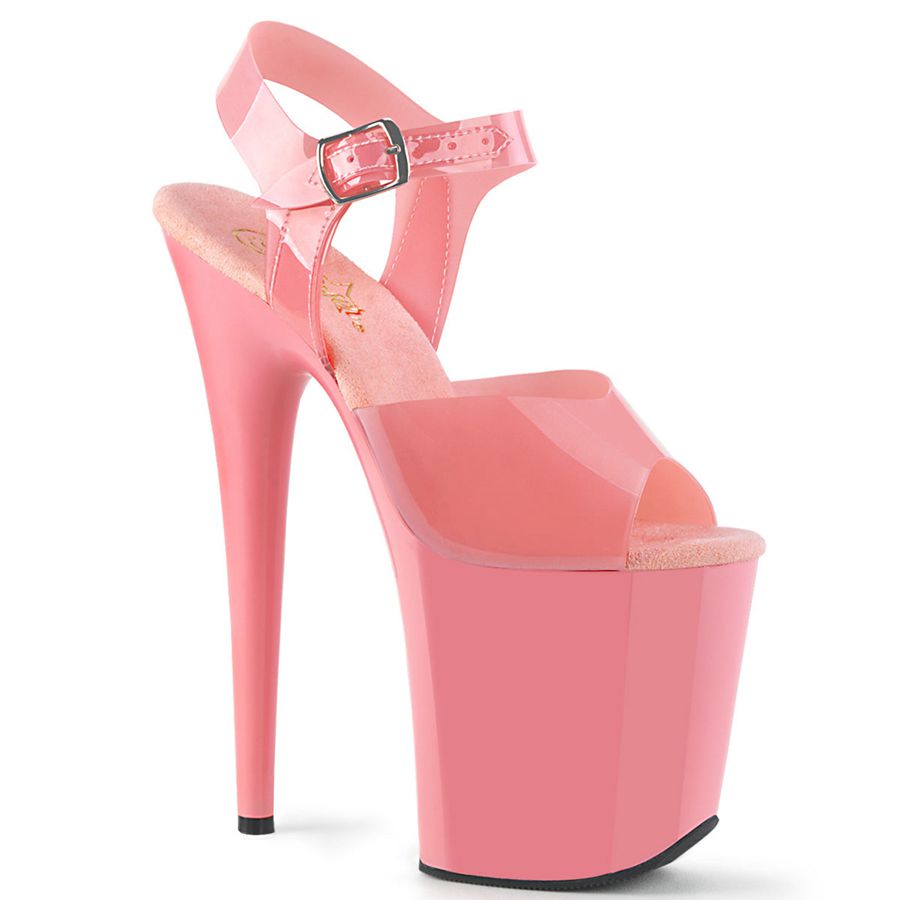 Sandales Bride Cheville Pleaser Flamingo-808N Rose Femme | EOH-7070299