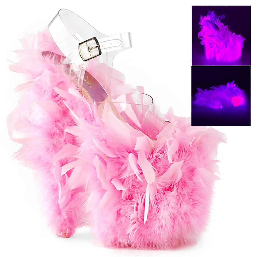 Sandales Bride Cheville Pleaser Flamingo-808F Rose Femme | HDB-4598369