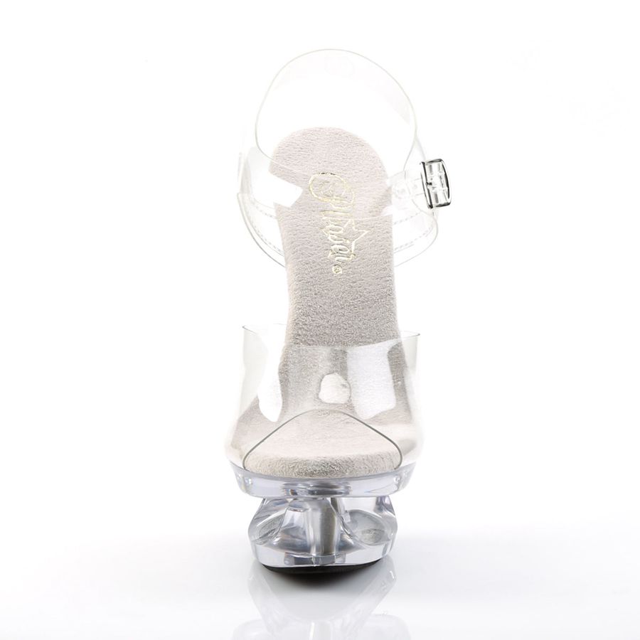 Sandales Bride Cheville Pleaser Eclipse-608 Clear Femme | AYW-2582033