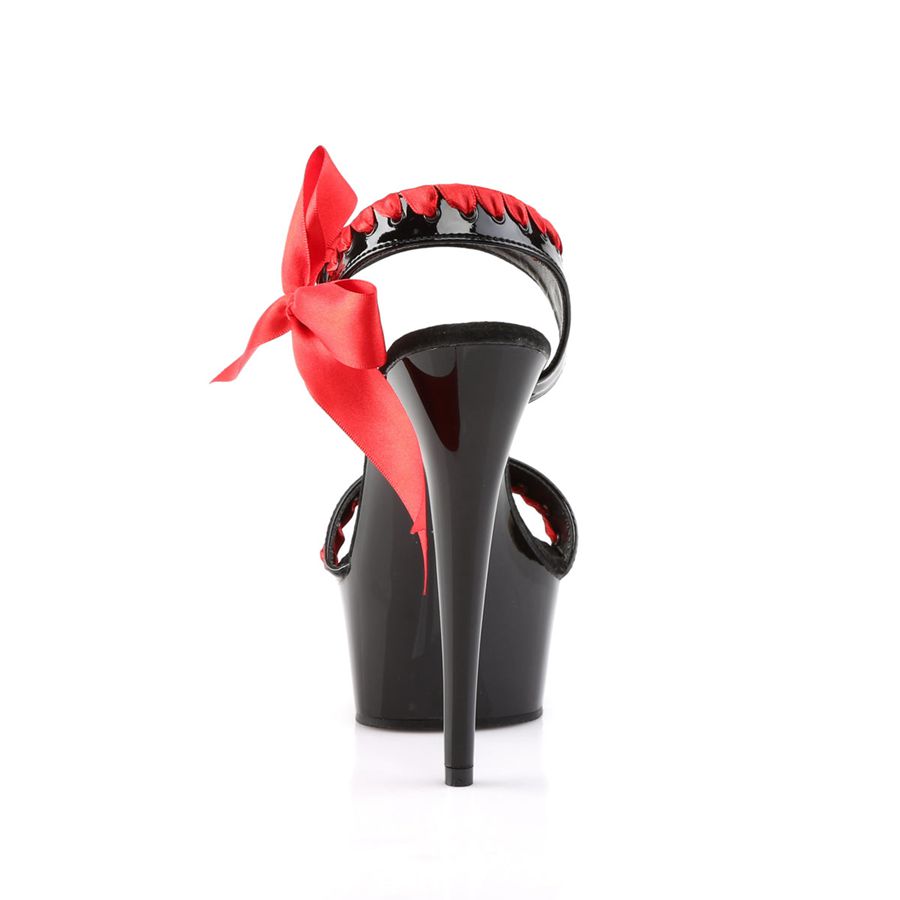 Sandales Bride Cheville Pleaser Delight-615 Rouge Femme | HVS-9622891