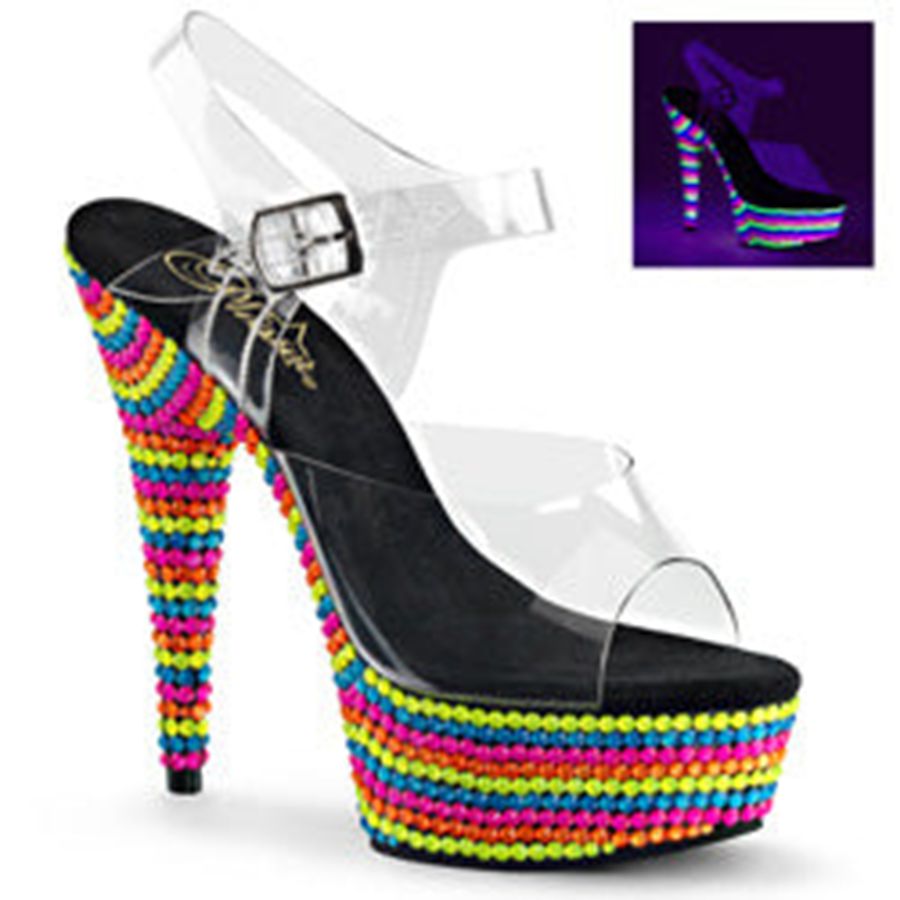 Sandales Bride Cheville Pleaser Delight-608RBS Multicolore Femme | TYC-2863433