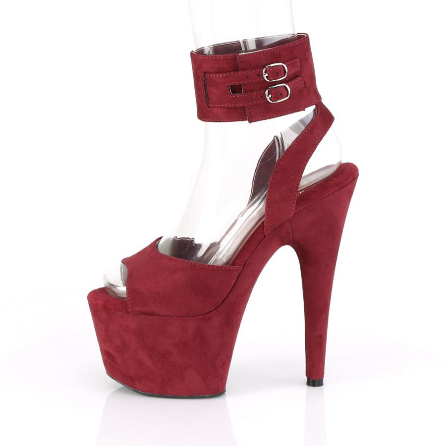 Sandales Bride Cheville Pleaser Adore-791FS Bordeaux Femme | AQJ-6675230