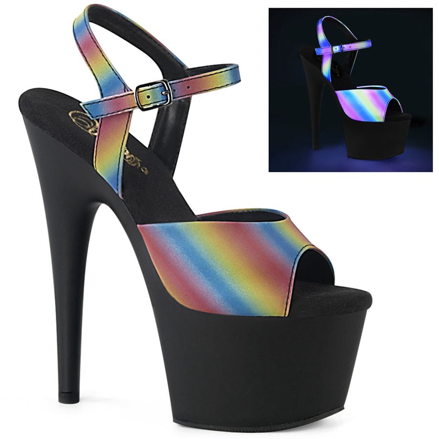 Sandales Bride Cheville Pleaser Adore-709REFL-02 Multicolore Femme | NWJ-4920897