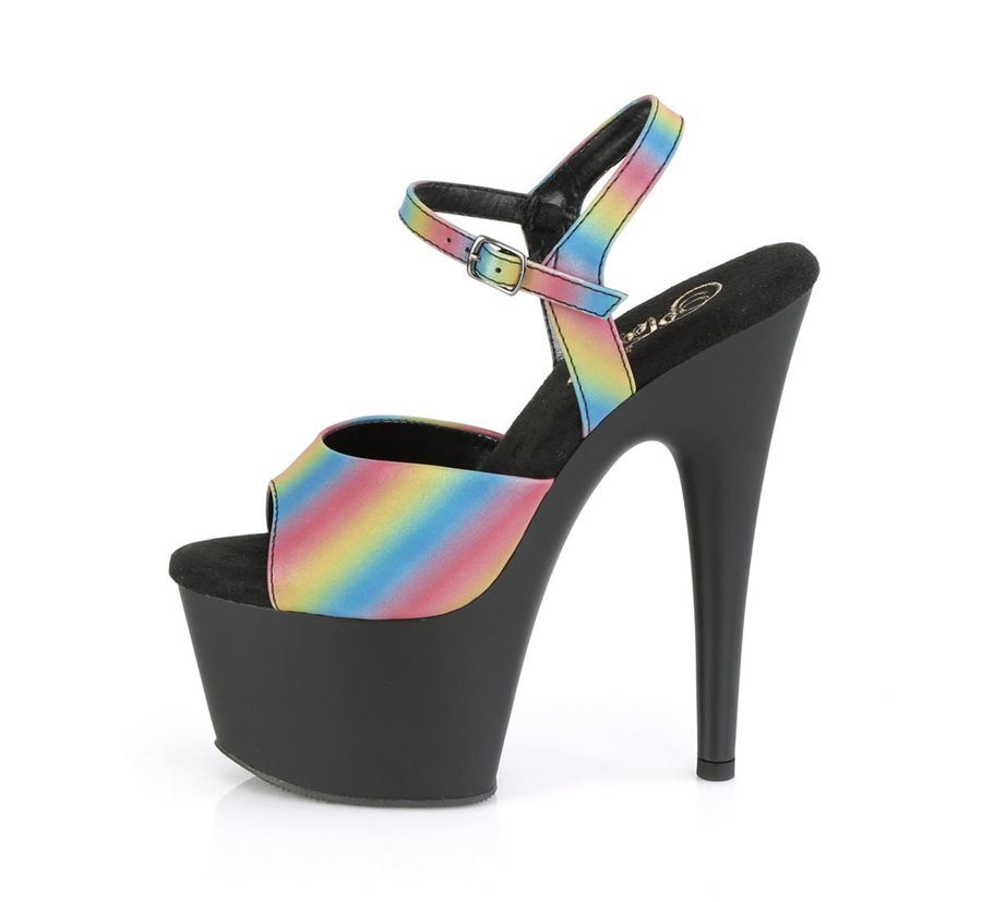 Sandales Bride Cheville Pleaser Adore-709REFL-02 Multicolore Femme | NWJ-4920897