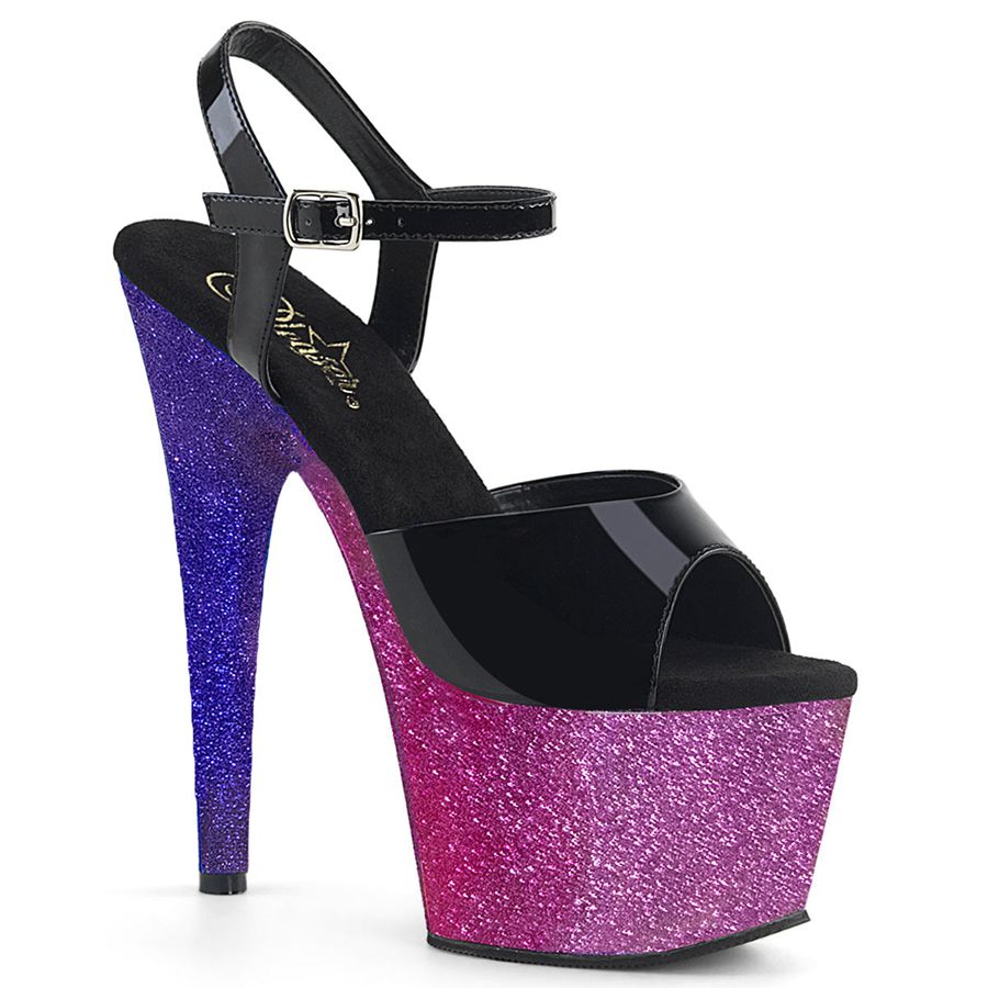 Sandales Bride Cheville Pleaser Adore-709OMBRE Violette Femme | QCM-6702412