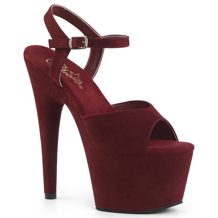 Sandales Bride Cheville Pleaser Adore-709FS Bordeaux Femme | BPW-8064569