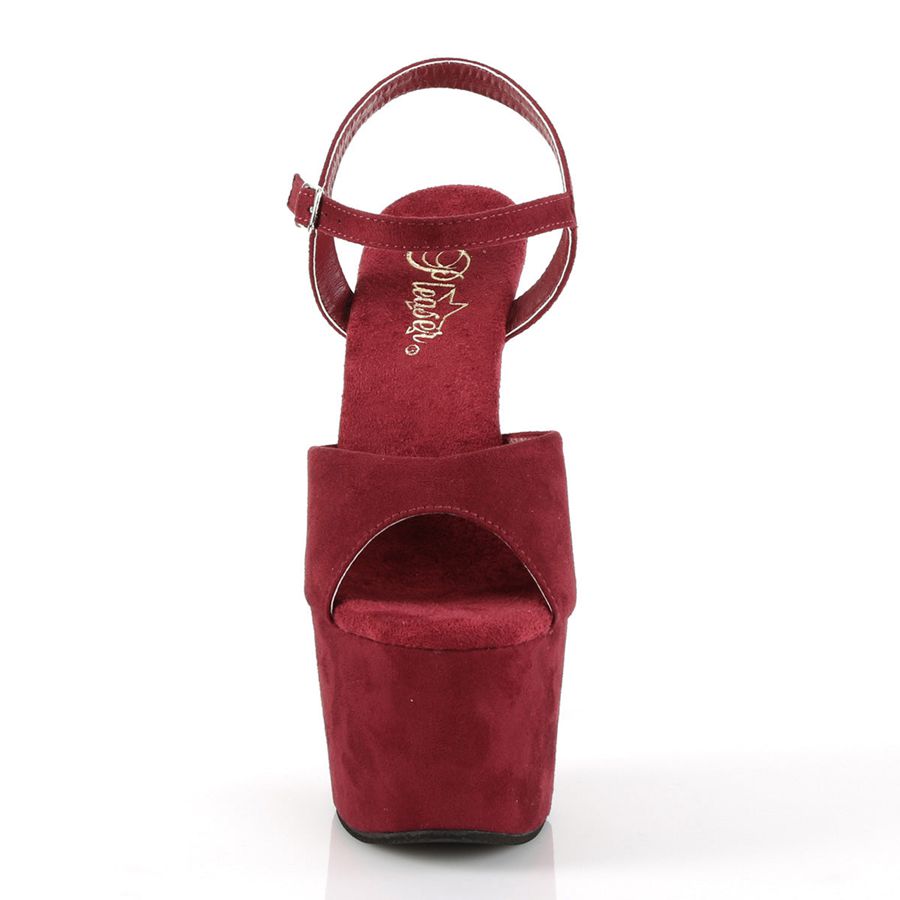 Sandales Bride Cheville Pleaser Adore-709FS Bordeaux Femme | BPW-8064569