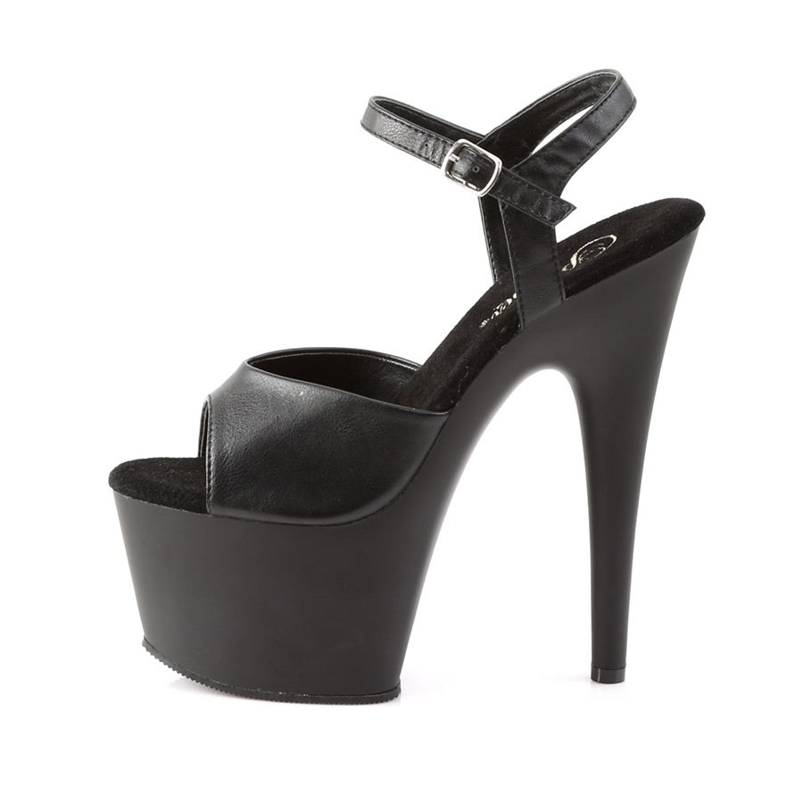 Sandales Bride Cheville Pleaser Adore-709 Noir Femme | QLC-2554532