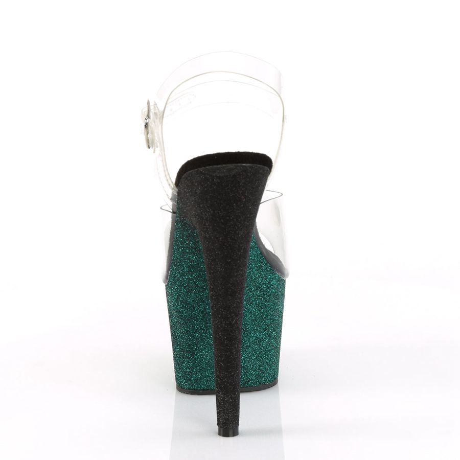 Sandales Bride Cheville Pleaser Adore-708OMBRE Vert Femme | WHG-1832279