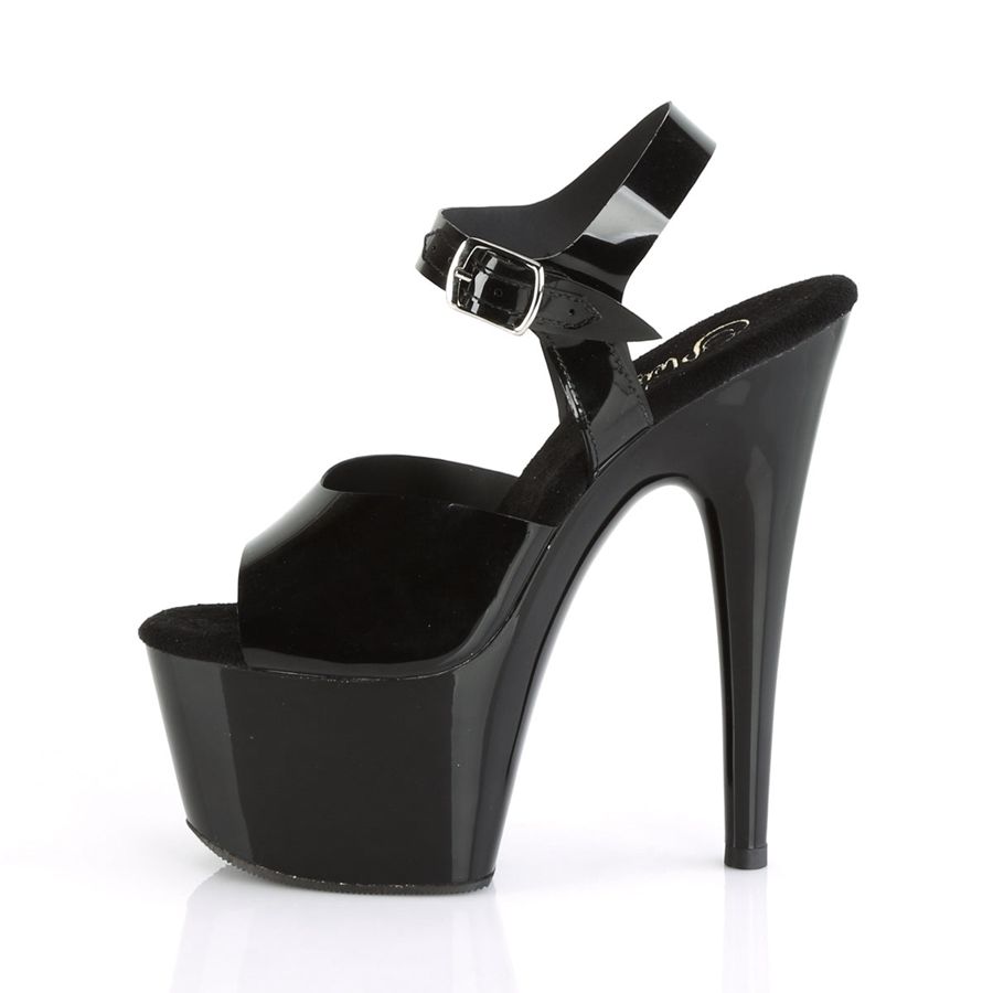 Sandales Bride Cheville Pleaser Adore-708N Noir Femme | ACN-2814315