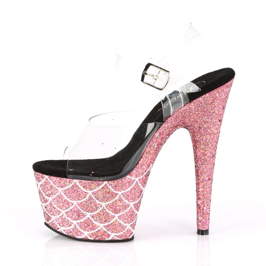 Sandales Bride Cheville Pleaser Adore-708MSLG Rose Femme | RJQ-0219096