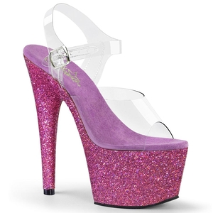 Sandales Bride Cheville Pleaser Adore-708HMG Violette Femme | WTS-8327873