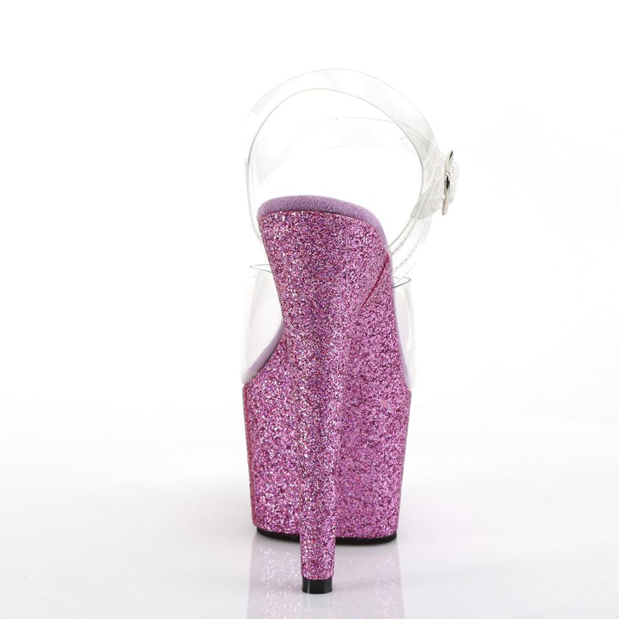 Sandales Bride Cheville Pleaser Adore-708HMG Violette Femme | WTS-8327873