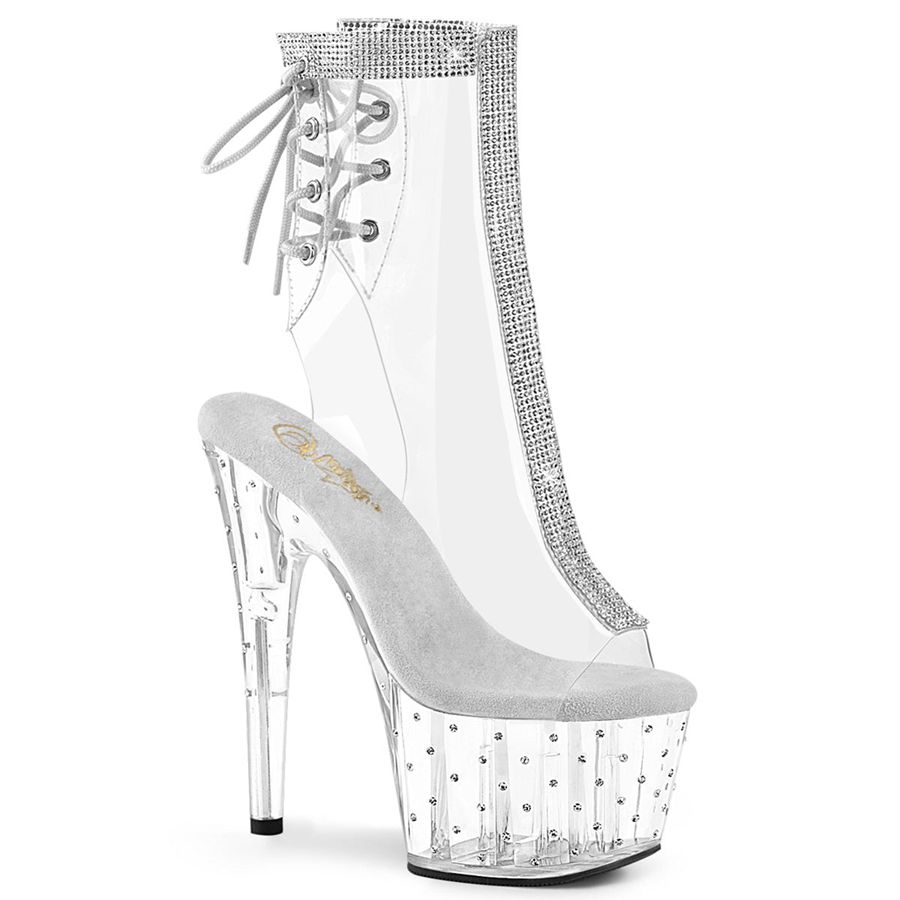 Bottines Pleaser Stardust-1018C-2RS Blanche Femme | MPI-0127861