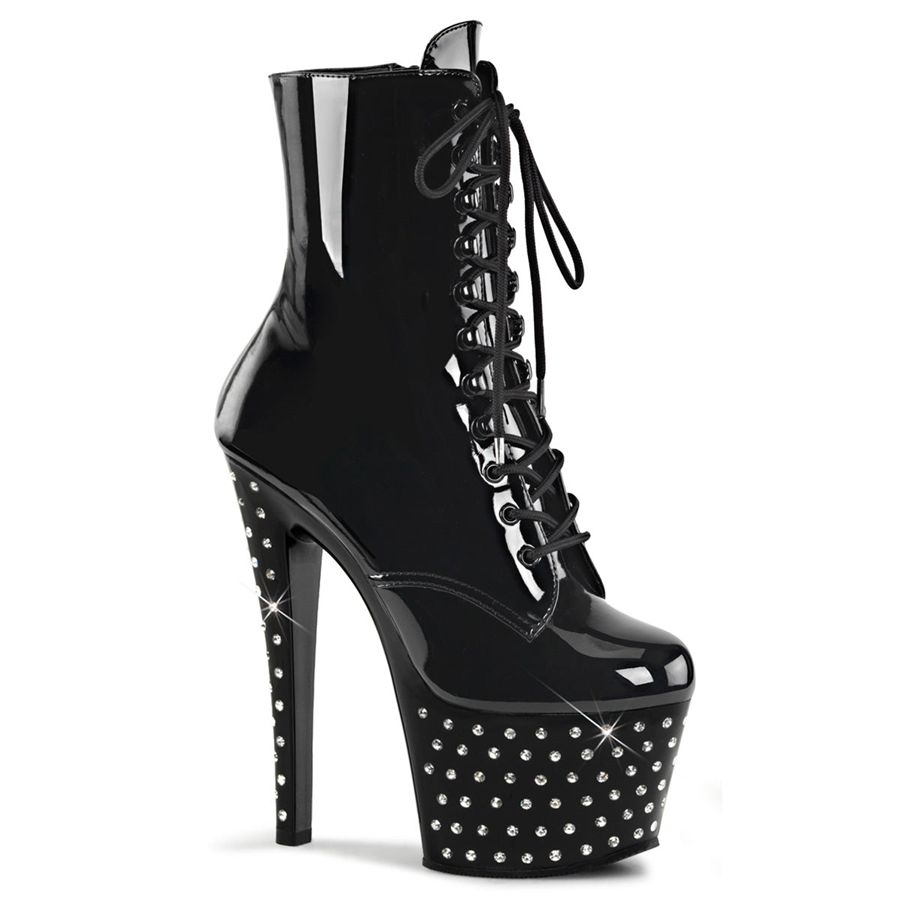 Bottines Pleaser Stardust-1020-7 Noir Femme | LAF-8246417