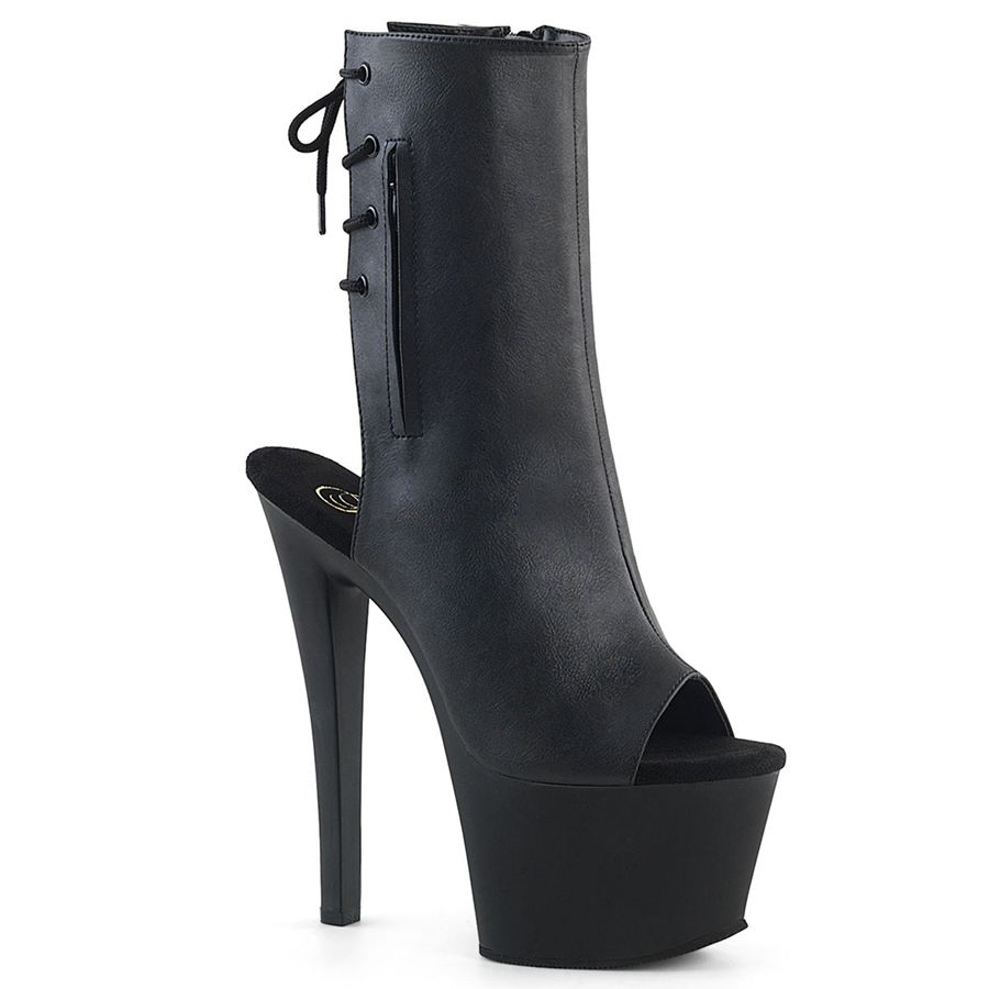 Bottines Pleaser Sky-1018 Noir Femme | BWY-0301108