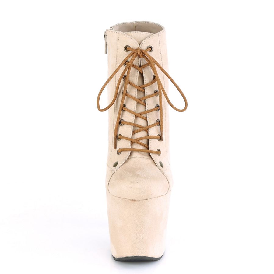 Bottines Pleaser Radiant-1005 Beige Femme | AKX-8670019