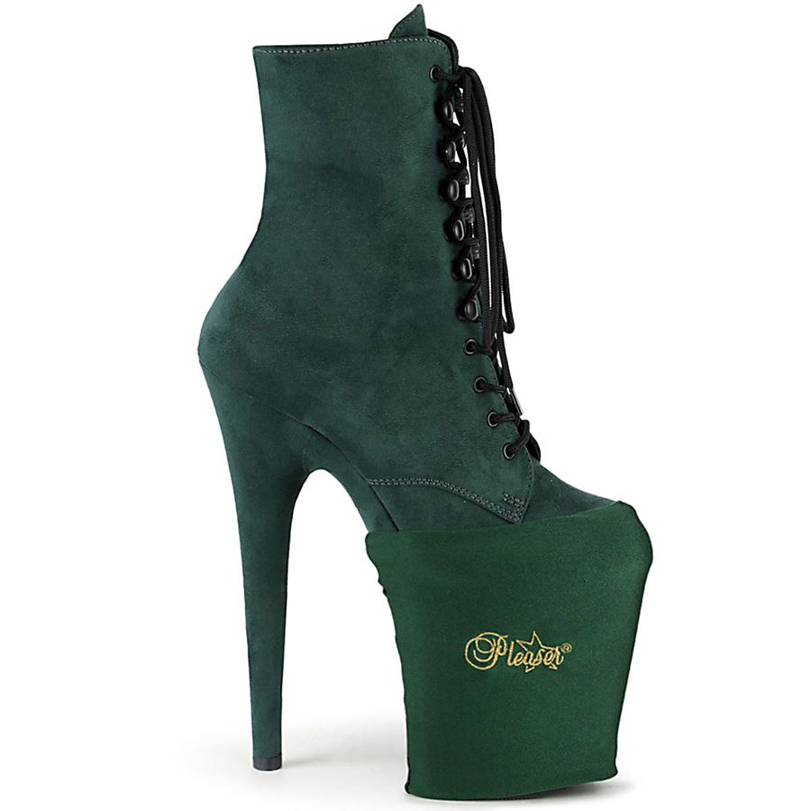 Bottines Pleaser Plateforme Protectors Vert Femme | CHL-3904107