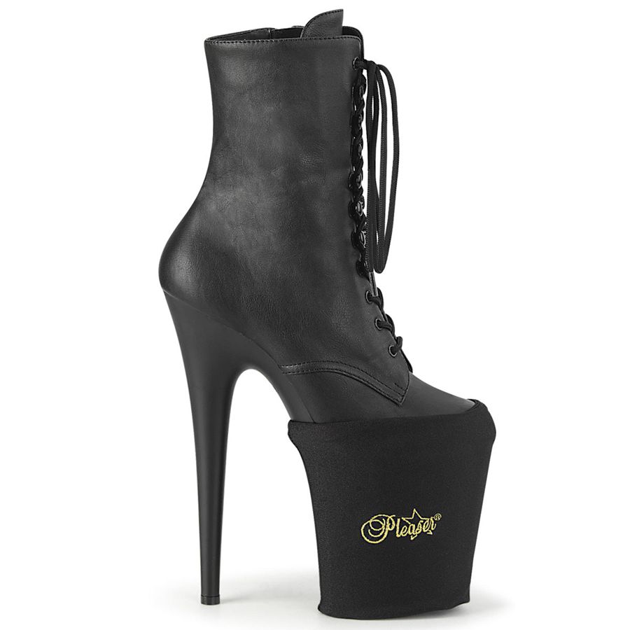 Bottines Pleaser Plateforme Protectors Noir Femme | JST-3396596