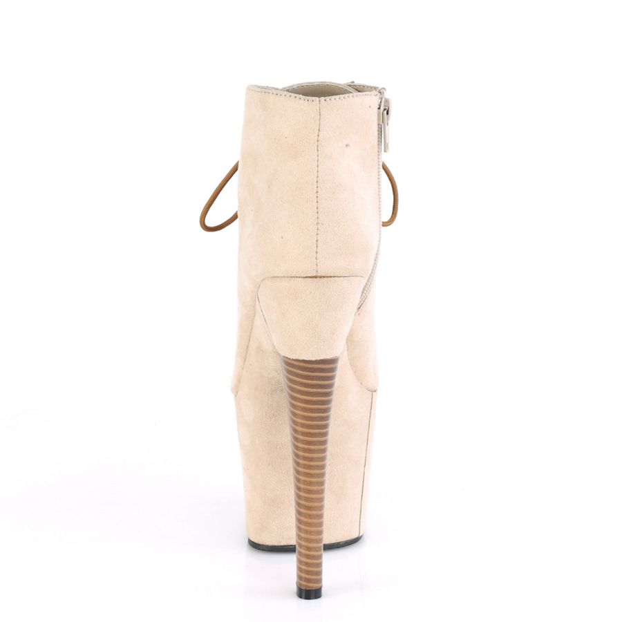 Bottines Pleaser Radiant-1005 Beige Femme | AKX-8670019