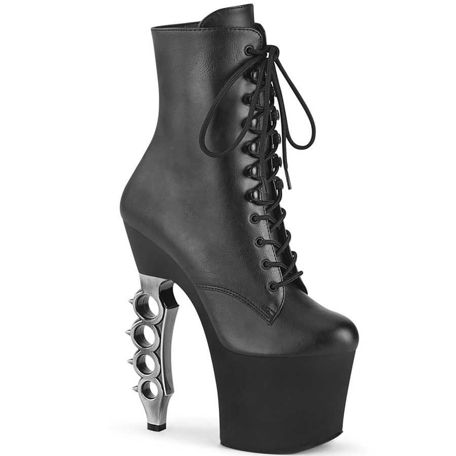 Bottines Pleaser Irongrip-1020 Noir Femme | BBG-5466981