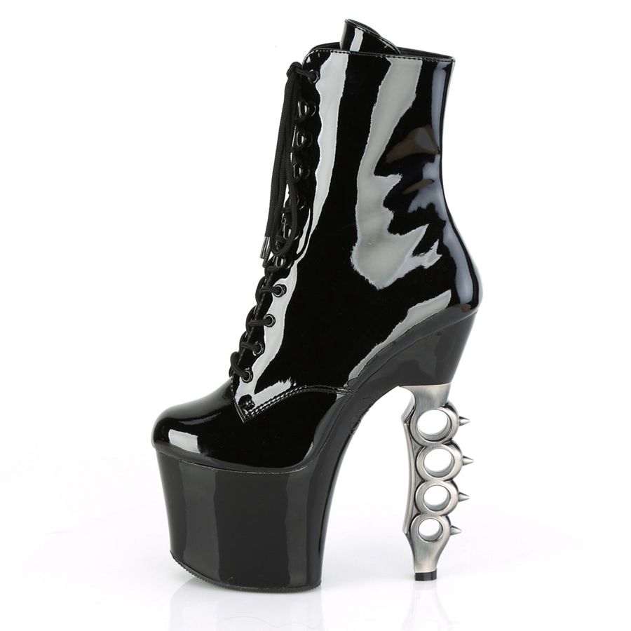 Bottines Pleaser Irongrip-1020 Noir Femme | ZNN-6090684