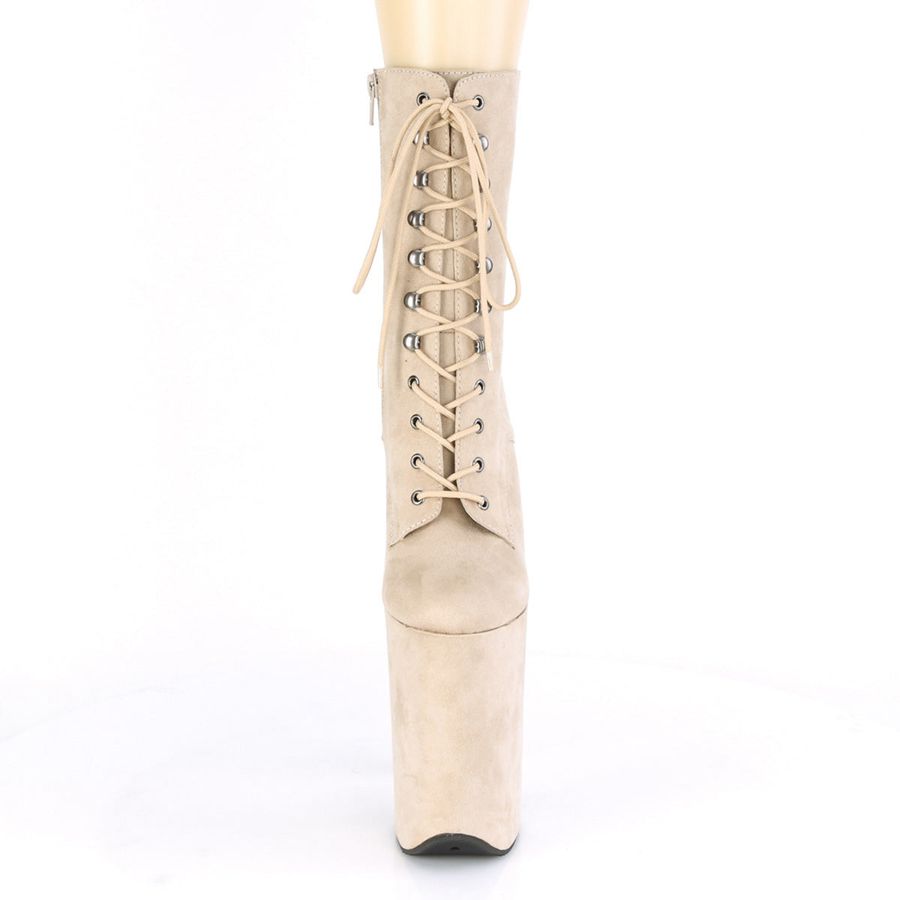 Bottines Pleaser Infinity-1020FS Beige Femme | QYN-6426437