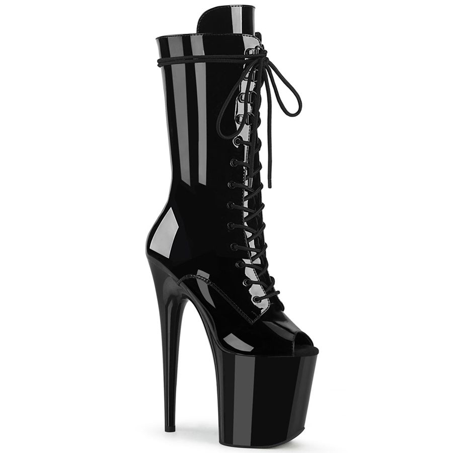 Bottines Pleaser Flamingo-1051 Noir Femme | FJN-9190407