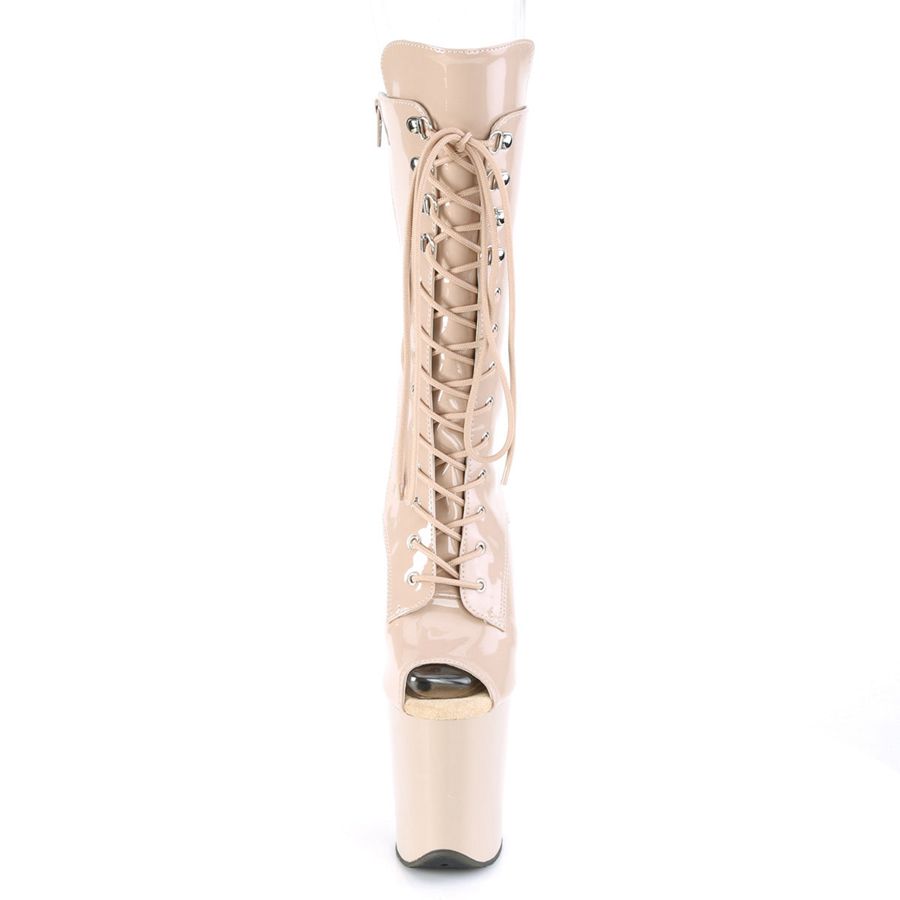 Bottines Pleaser Flamingo-1051 Beige Femme | KRI-3753918