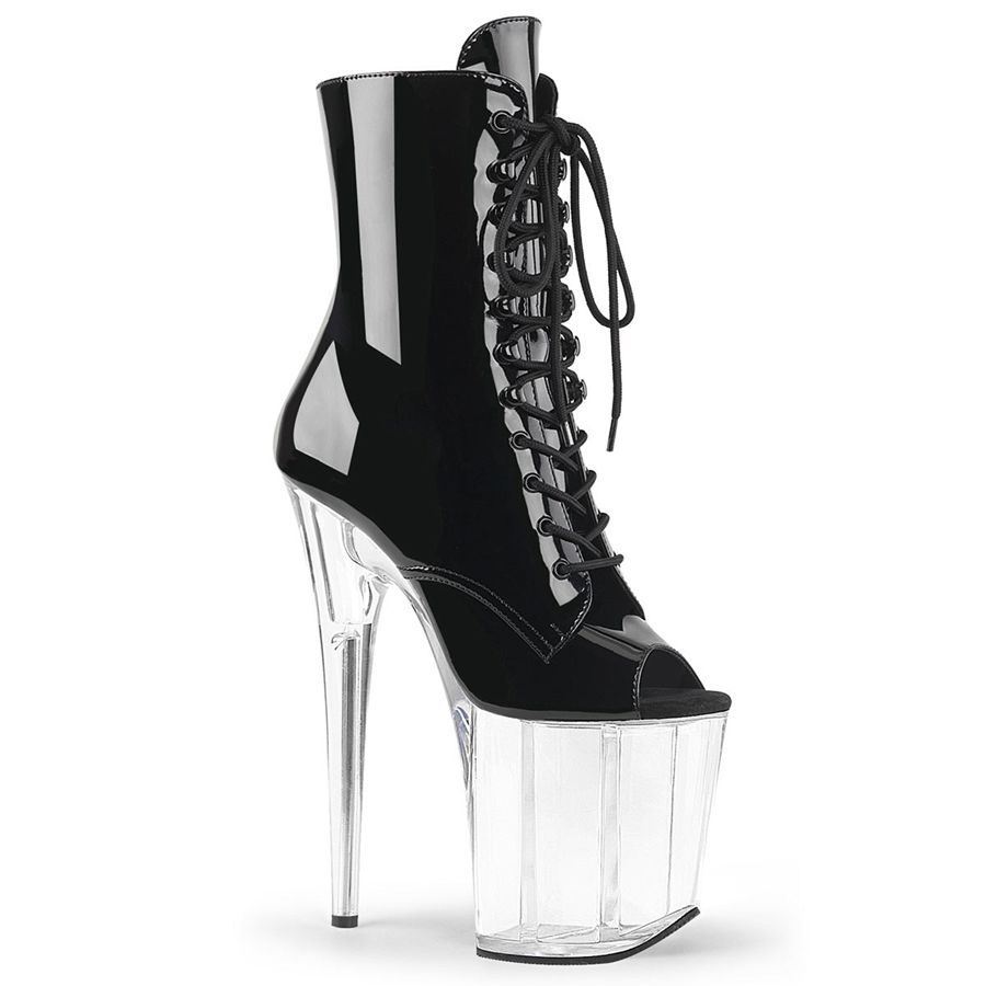 Bottines Pleaser Flamingo-1021 Clear Femme | LNH-8899329