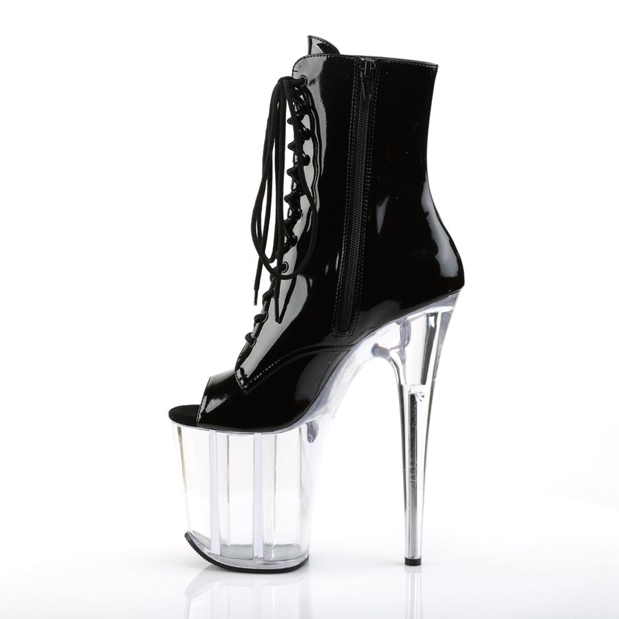 Bottines Pleaser Flamingo-1021 Clear Femme | LNH-8899329