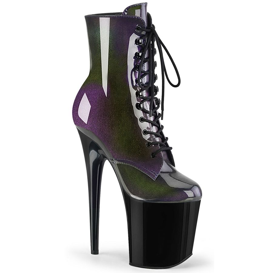 Bottines Pleaser Flamingo-1020SHG Violette Femme | LXU-2227381