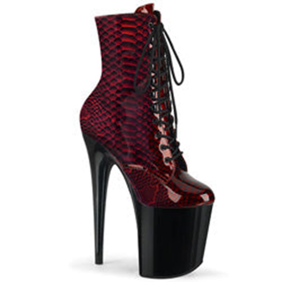 Bottines Pleaser Flamingo-1020SP Rouge Femme | JXW-0727451