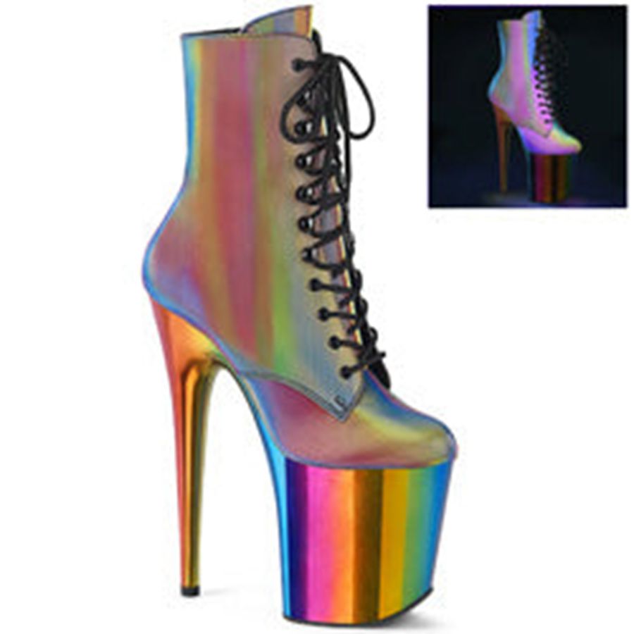 Bottines Pleaser Flamingo-1020RC-REFL Multicolore Femme | GJG-1067895