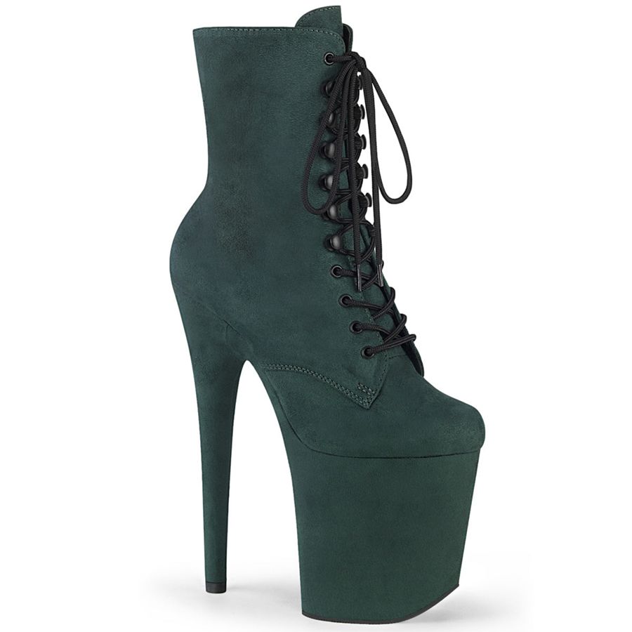 Bottines Pleaser Flamingo-1020FS Vert Femme | RBA-2739280