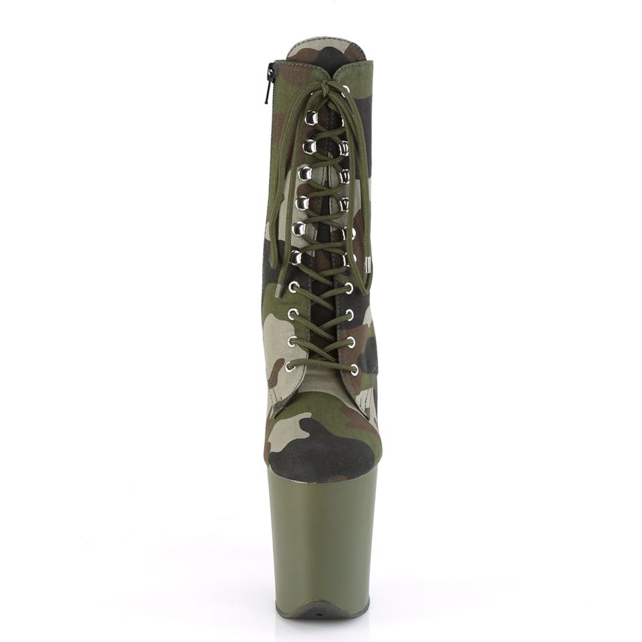 Bottines Pleaser Flamingo-1020CAMO Camouflage Femme | SMX-4112567