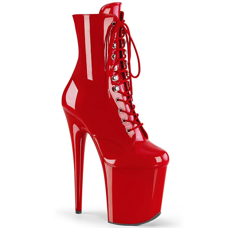 Bottines Pleaser Flamingo-1020 Rouge Femme | ECI-1128504