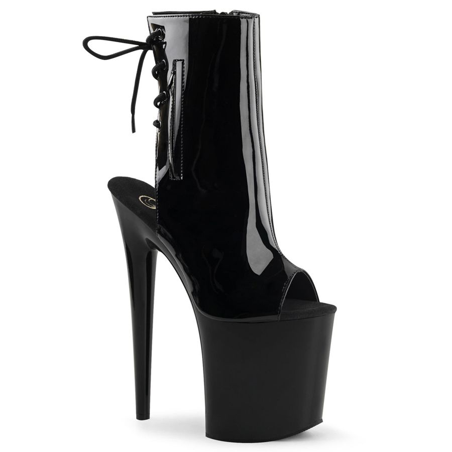 Bottines Pleaser Flamingo-1018 Noir Femme | ZIY-4343508