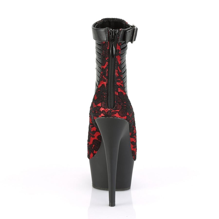 Bottines Pleaser Delight-600-27LC Rouge Femme | CUZ-3845036