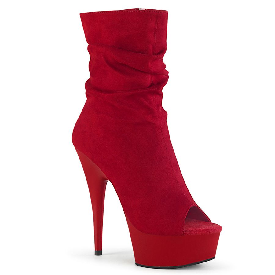 Bottines Pleaser Delight-1031 Rouge Femme | RLM-9269264