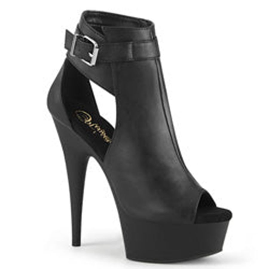 Bottines Pleaser Delight-600-10 Noir Femme | PGQ-3338093