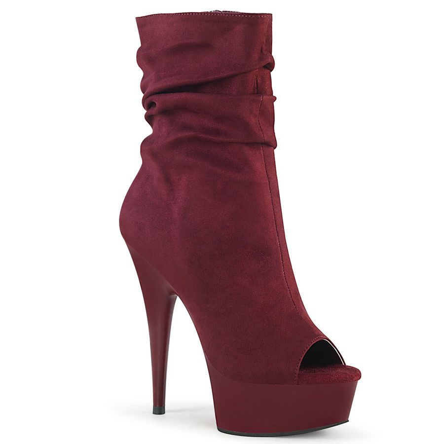 Bottines Pleaser Delight-1031 Bordeaux Femme | LNE-5530793