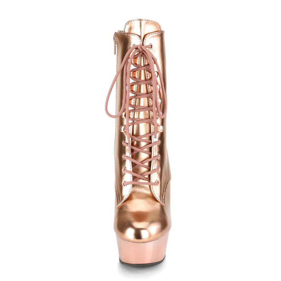 Bottines Pleaser Delight-1020 Rose Doré Femme | QQS-1588796