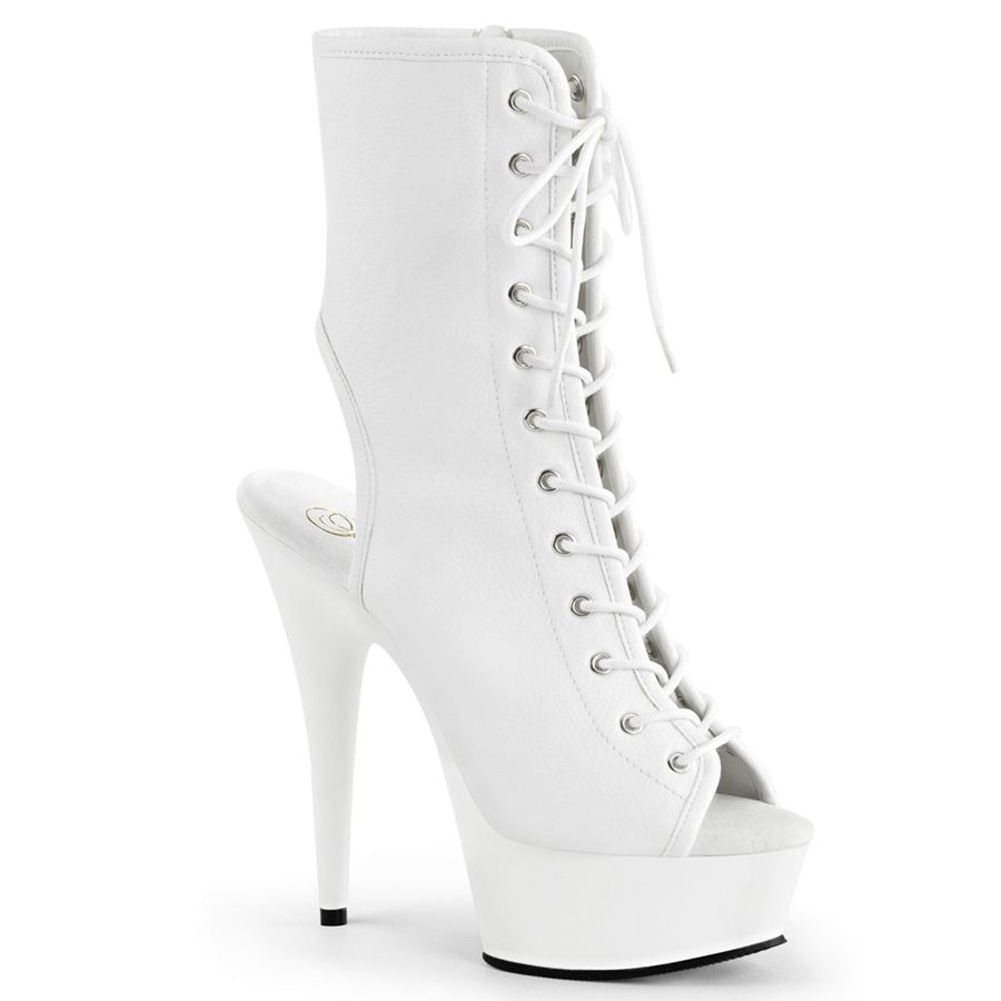 Bottines Pleaser Delight-1016 Blanche Femme | HXZ-6152055