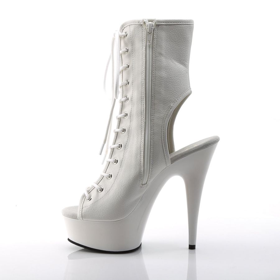 Bottines Pleaser Delight-1016 Blanche Femme | HXZ-6152055