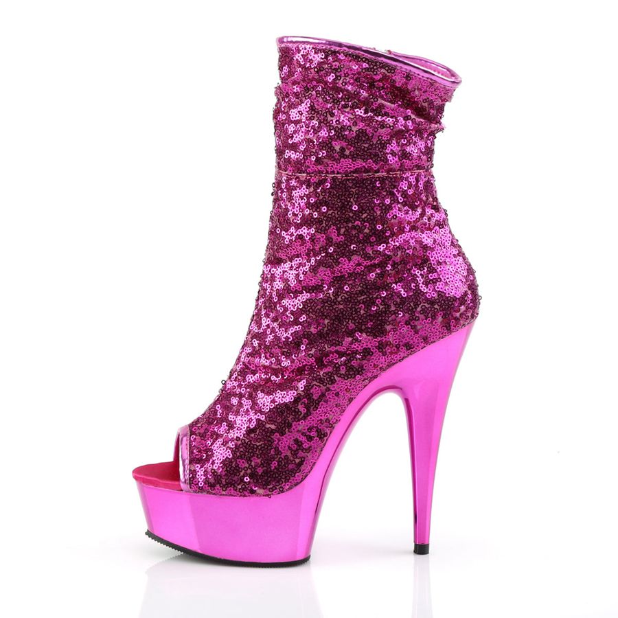 Bottines Pleaser Delight-1008SQ Violette Femme | ZZT-0317452