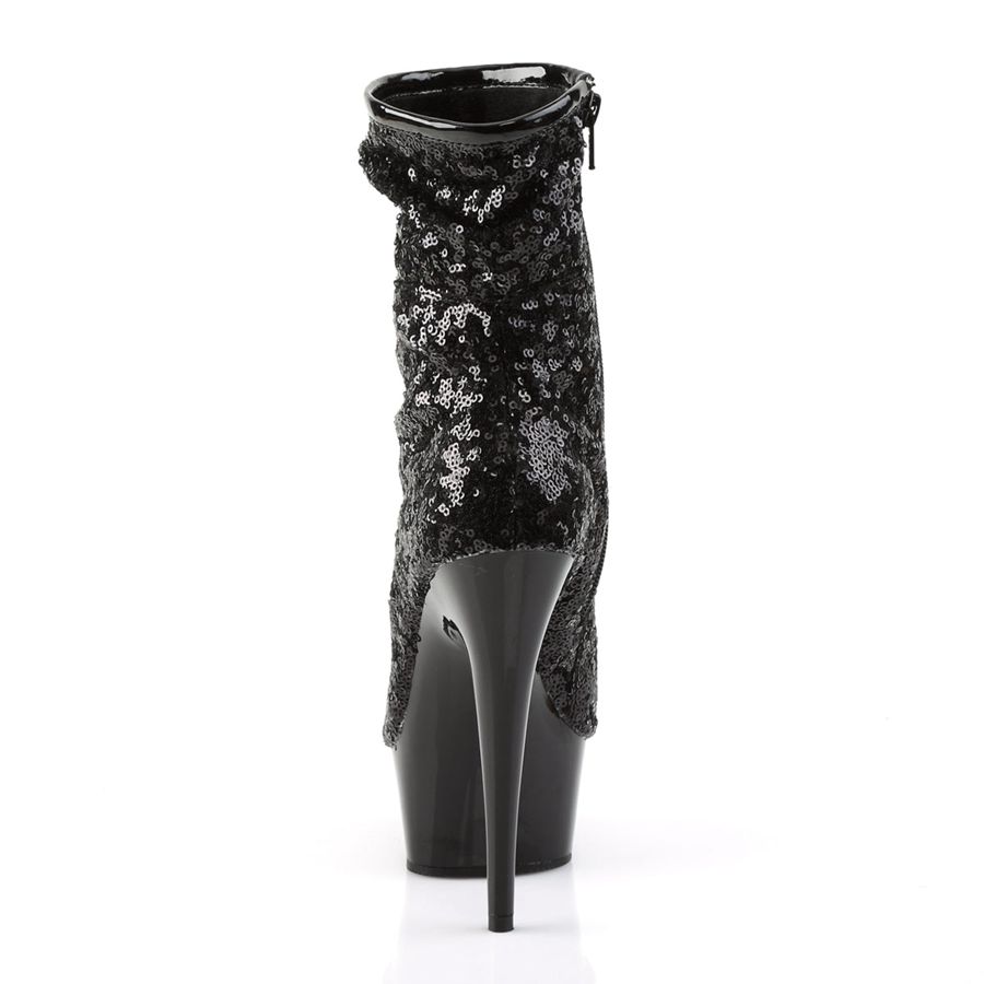 Bottines Pleaser Delight-1008SQ Noir Femme | QEY-7995795