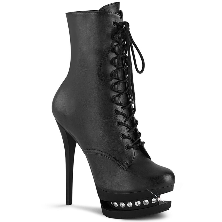 Bottines Pleaser Blondie-R-1020 Noir Femme | GUN-8346147